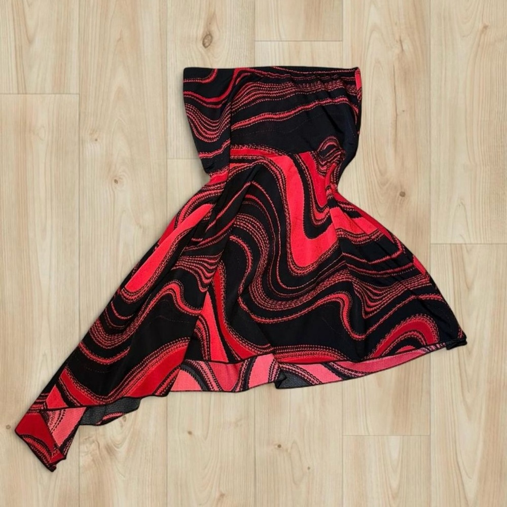 Y2K Heart Soul asymmetrical midi skirt